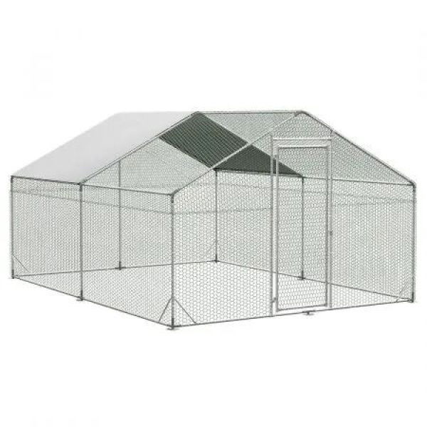 400x300x194cm Large Metal Walk-in Chicken Coop Cage
