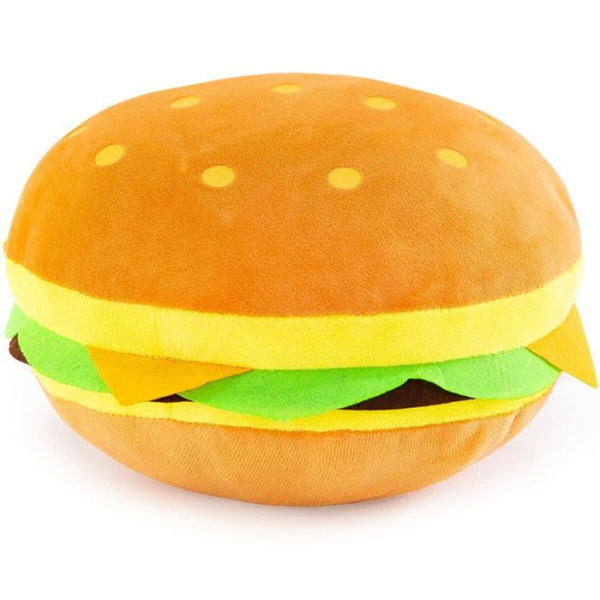 40cm Cute Cheeseburger Stuffed Plush Toy Fluffy Burger Plush Pillows Stuffed Funny Food Pillow Super Soft Gifts