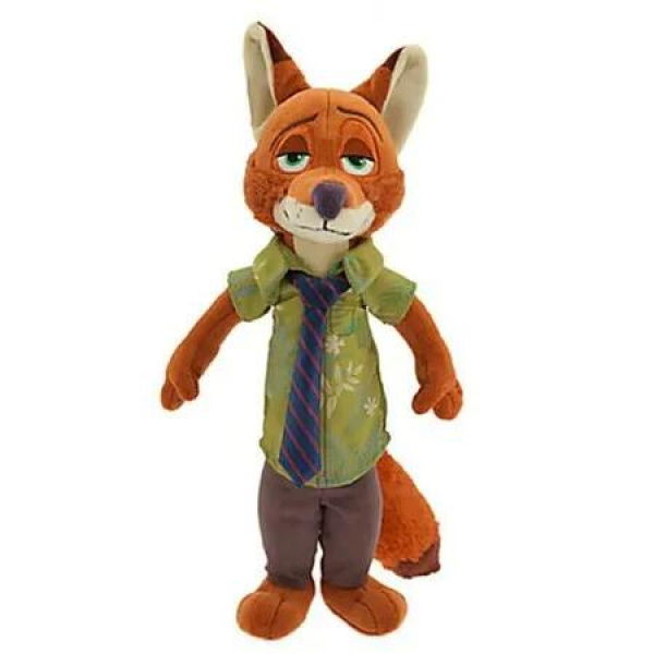40cm Soft Fluffy Puffy Nick Hopps Zoo topia Judy Bunny Nick Fox Plush Toys Kids Holiday Christmas Gift