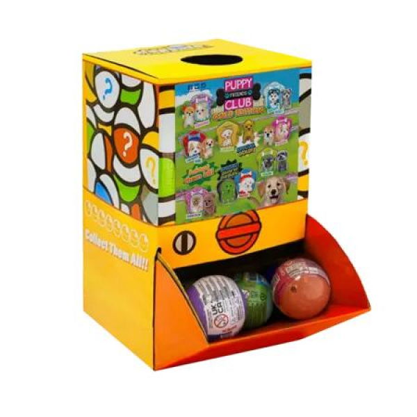 40X Puppy Club Gold Edition Dog Toy Capsule 50mm Collectible Gacha w Display Box