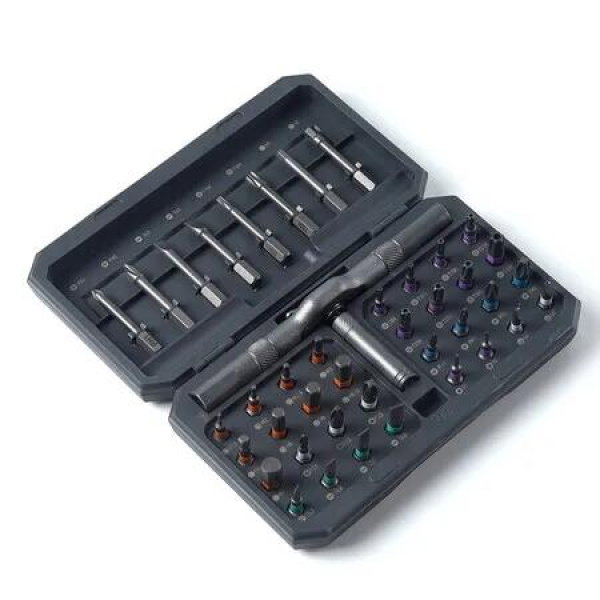 42 in 1 Magnetic Screwdriver Set for Fathers Day Gift, Screwdriver Set with T Handle and Storage Case, for Men Gift, Furniture, Computer, Bicycle