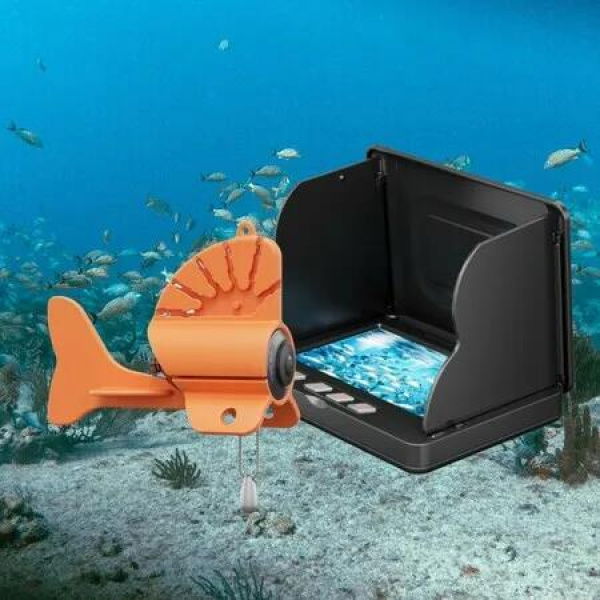 4.3 Inch Camera 50m Video Cable Fishing Finder Wide Angle 220 Degree HD Underwater Camera IPS Screen Shark Sonar Storage box Include Fisherman Gift