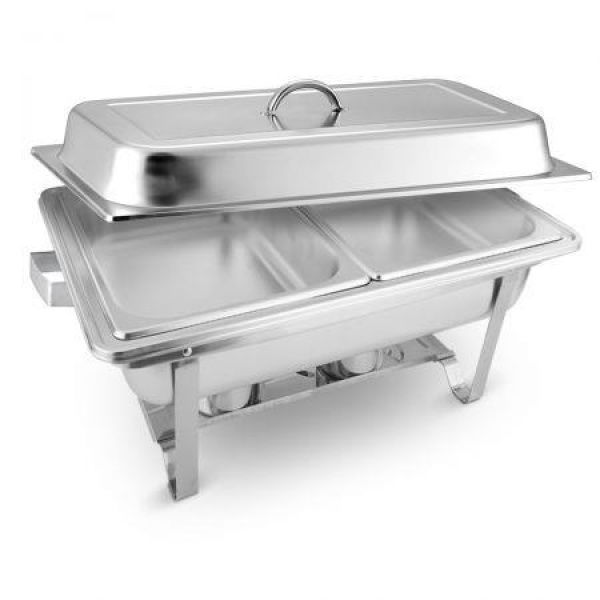 4.5L Dual Tray Stainless Steel Chafing Food Warmer Catering Dish.