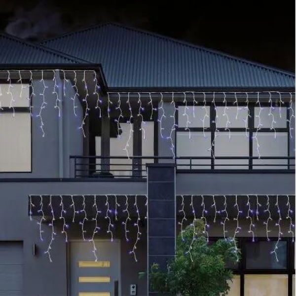 480 LEDs Snowing Icicle Lights -available in 4 Colors - White & Blue