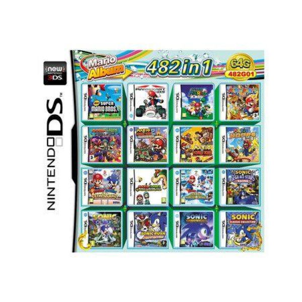 482-in-1 Game Card Super Combo Game Cartridge For Most DS/2DS/3DS Consoles Of Game Consoles.