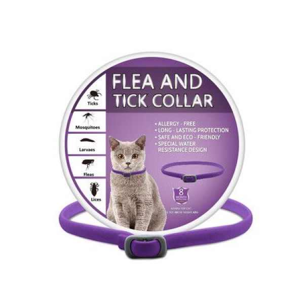 48cm Anti-Parasitic Collar Anti-Flea And Tick For Cats (2 Pack)