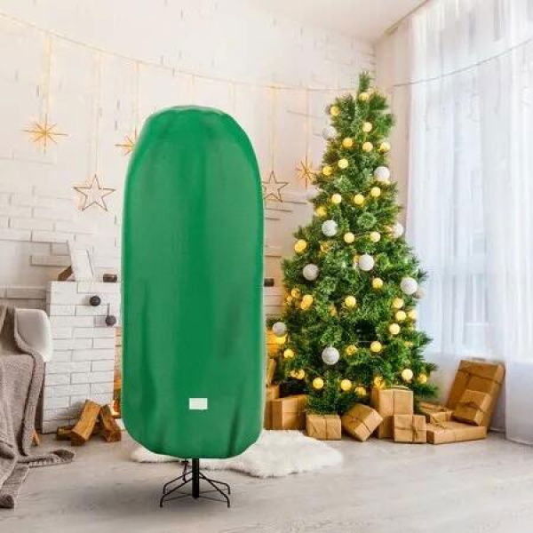 4FT Christmas Tree Storage Cover, Tear Resistant Adjustable 4 FT Christmas Tree Storage Bag for Artificial Tree Standing, Green