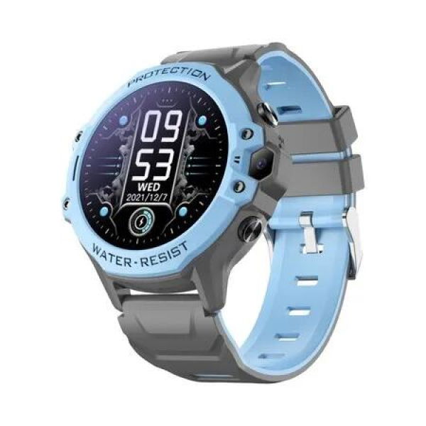 4G Children Kid Smartwatch Video Call SOS Emergency Call GPS Electronic Fence 0.3 Mpix Camera Color Blue