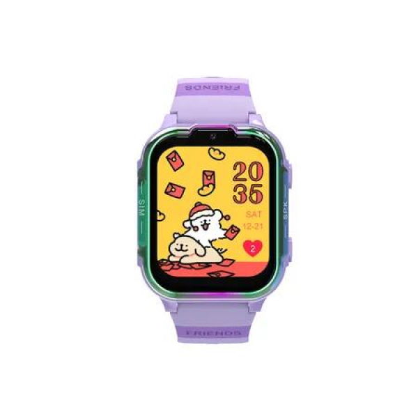 4G GPS Smart Watch for Kids: Real-Time Tracking, Video Calling, and Fun Features in a Vibrant Purple Design (Purple)