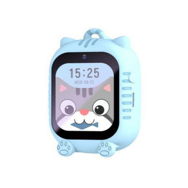 4G Kids Smartwatch For Girls & Boys GPS Tracker 30m Camera Voice Call Remote Monitor Fence Set Col. Blue.