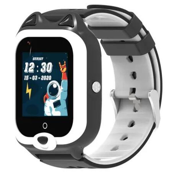 4G Kids Smart Watch, GPS Tracker,Video Calling,School Mode SOS Emergency Alarm Waterproof Kids Watch (Black)