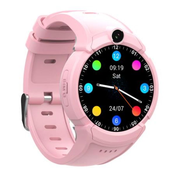 4G Kids Smart Watch With Camera GPS WIFI Location Child Smartwatch SOS Anti-Lost Monitor Tracker Baby WristWatch Pink