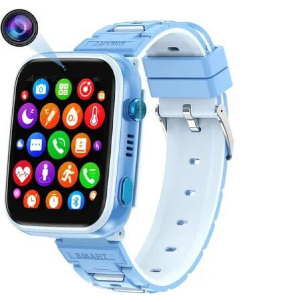 4G Smart Watch for Kids,GPS Tracker Watch,2- Way Calling,Camera,SOS,WiFi,Touch Screen Kids Phone Watch for Boys Girls Gifts,Blue