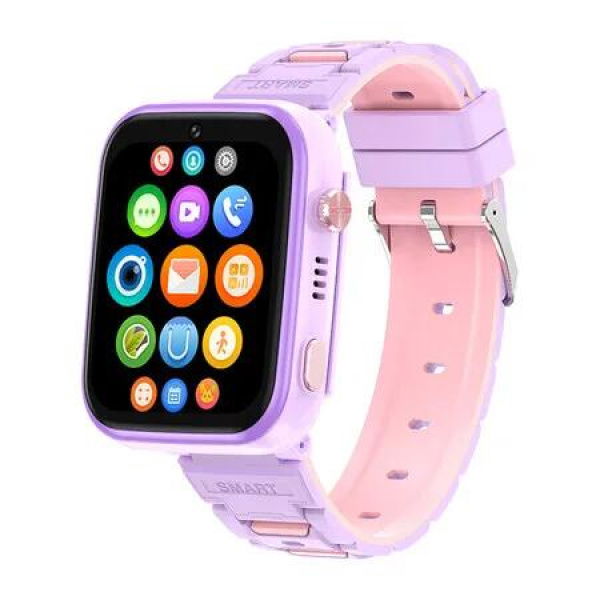 4G Smart Watch for Kids,GPS Tracker Watch,2- Way Calling,Camera,SOS,WiFi,Touch Screen Kids Phone Watch for Boys Girls Gifts,Purple