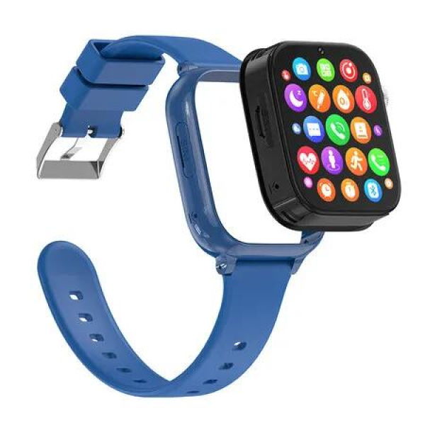 4G Smart Watch Kids LBS GPS Location WIFI Video Call SOS Child Smartwatch HD Camera Monitor Tracker Photo Viewing Phone Watch Col.BLUE