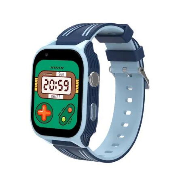 4G Smart Watch Kids Phone Watch Calling SOS Texting WIFI Music Games Camera Alarm Video Calculator Support GPS Boys Girls Blue