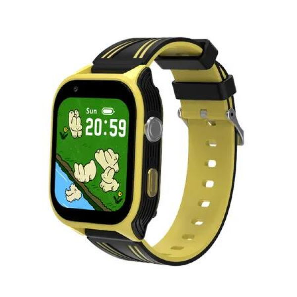 4G Smart Watch Kids Phone Watch Calling SOS Texting WIFI Music Games Camera Alarm Video Calculator Support GPS Boys Girls Yellow Black