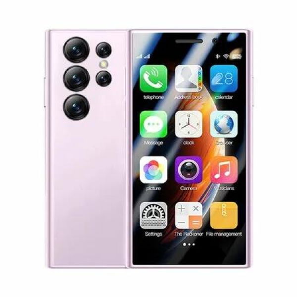 4G Smartphone Unlocked Mini Cellphone Android 9.0 2GB RAM 16GB Rom Touch Screen S23Pro (Pink)