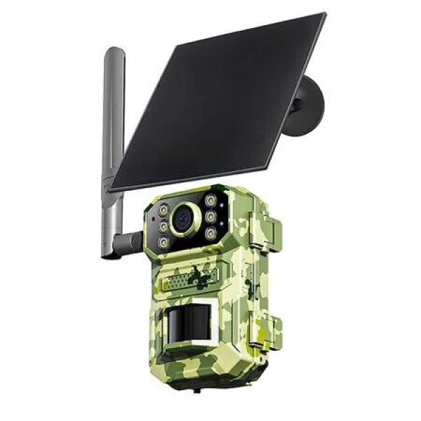 4G Solar Hunting Trail Camera Waterproof Night Vision 20M PIR Motion Detection Outdoor Wildlife Tracking Photo Trap High Resolution