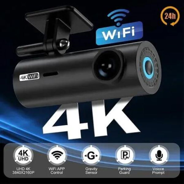 4K Dash Cam for Cars Front and Rear View Camera for Vehicle GPS WIFI Car Dvr Video Recorder 24H Parking Monitor Car Assecories