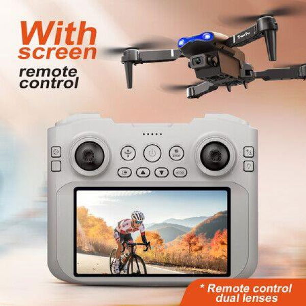 4K Dual Camera Drone Professional HD Aerial Photography Remote Control Aircraft HD Quadcopter Toy UAV Color Black