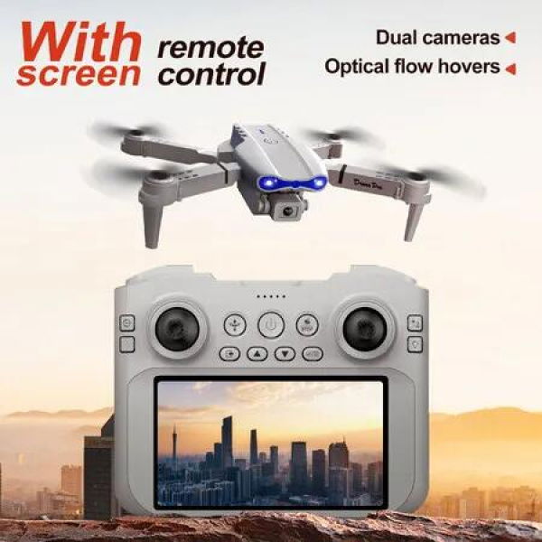 4K Dual Camera Drone Professional HD Aerial Photography Remote Control Aircraft HD Quadcopter Toy UAV Color Grey