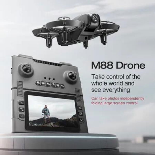 4K Dual Camera Foldable Screen Optical Flow App Control hover Real time Drone RC drone Quadcopter Obstacle Avoidance Dual Battery Christmas Gift