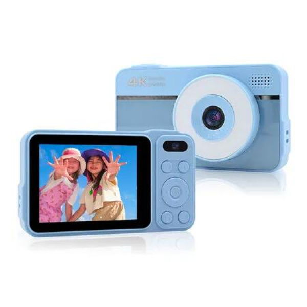4K HD Digital Camera,50MP Digital Camera With AutoFocus Function 16X Digital Zoom With 32GB TFcard Color Blue