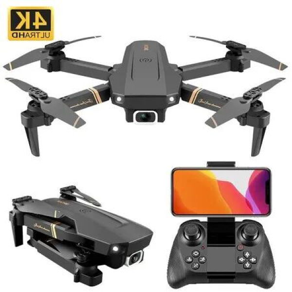 4K WiFi Drone Foldable Quadcopter with Wide-Angle Lens for Panoramic Views,Waypoints Functions,Headless Mode,One Key Start