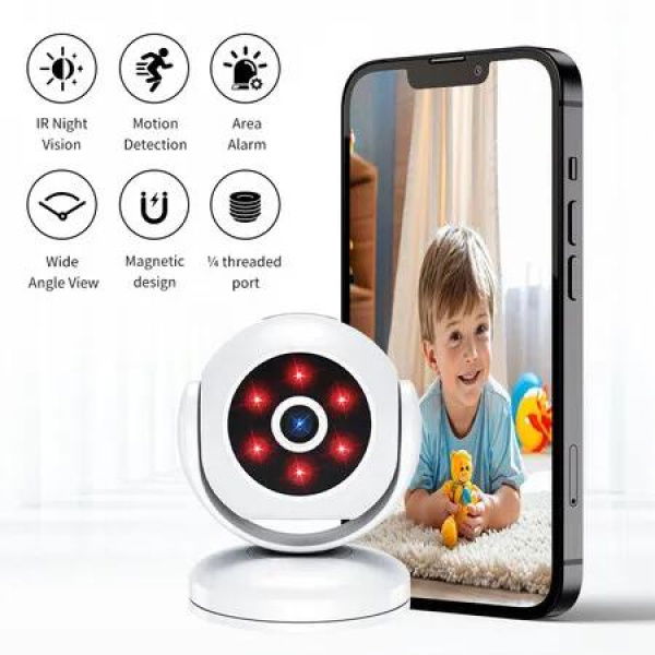 4K Wireless Home Camera Baby Monitor 2.4Ghz Wifi Auto Tracking Panoramic Cameras Webcam Monitor