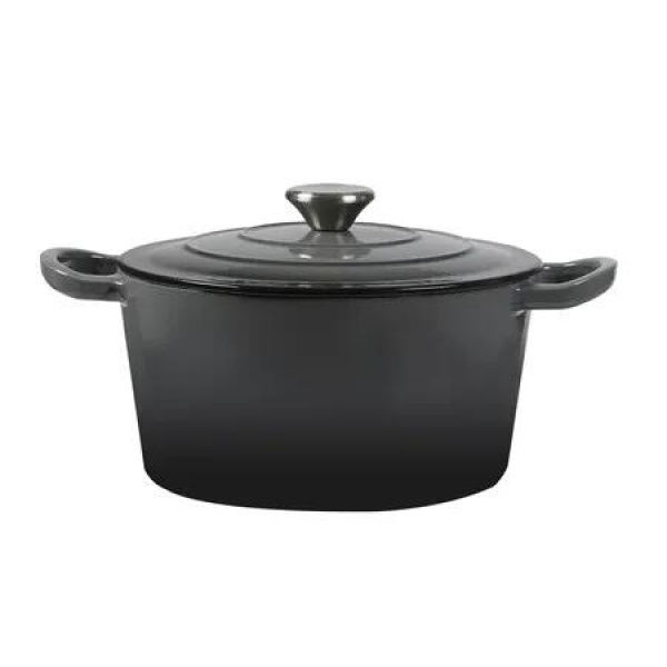 4L Enamel Dutch Oven Pot in Black Colour