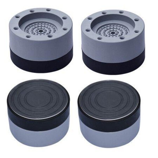 4 Pcs Foot Pad Shockproof Rubber Washing Machine Mat Noise-Dampening Dryer Pad Non-Slip Supplies 3.5 Cm.