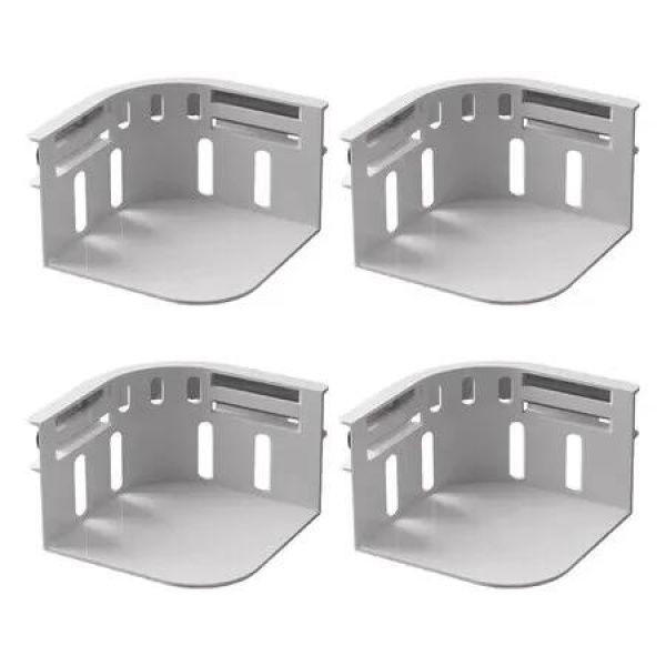 4pcs Locking Bed Sheet Fixing Clip Bed Cover Fastener Quilt Sheet Straps Holder Clips Invisible Non-slip Fixing Device Bedsheet Grippers Color Grey