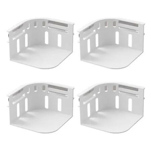 4pcs Locking Bed Sheet Fixing Clip Bed Cover Fastener Quilt Sheet Straps Holder Clips Invisible Non-slip Fixing Device Bedsheet Grippers Color White