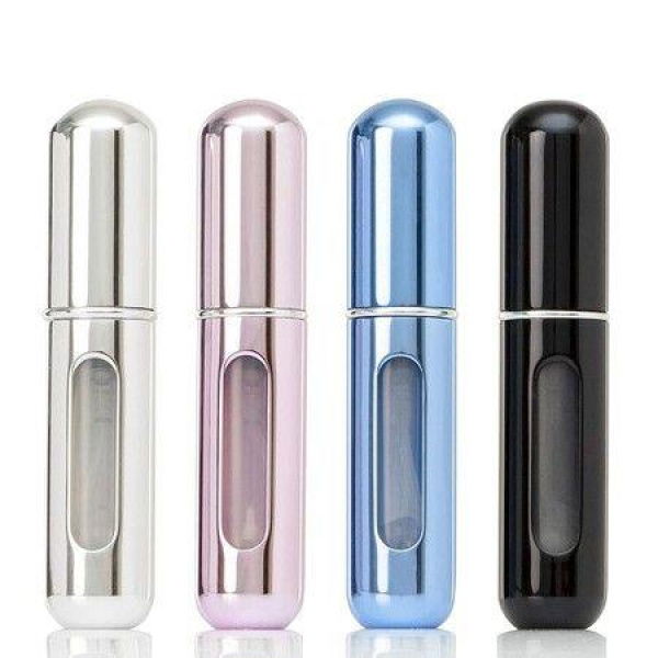 4PCS Refillable Perfume Atomizer Bottle, Travel Perfume Mini Spray Bottles, Cologne Dispenser Perfume Bottles, Portable Empty Perfume Spray Bottle, Perfume Container with Bag