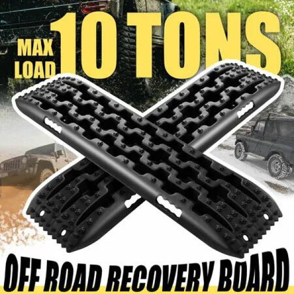 4WD Recovery Boards 4x4 Wheel Drive Tracks Off Road Tyre Ladder Traction Mats Tire Pads Treads for Truck Mud Snow Sand 2PCS