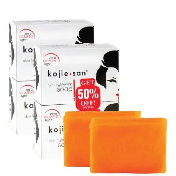 4x 135g Kojie San Soap Bar - Original Kojic Acid Bars