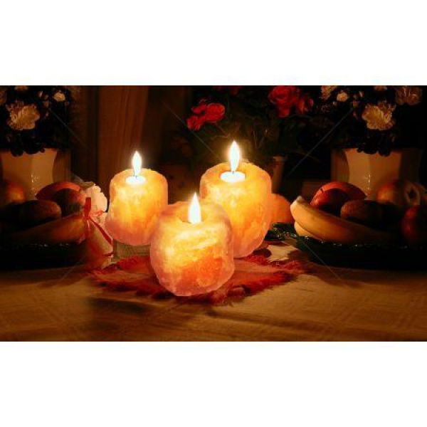 4x Himalayan Salt Lamp Tealight Candle