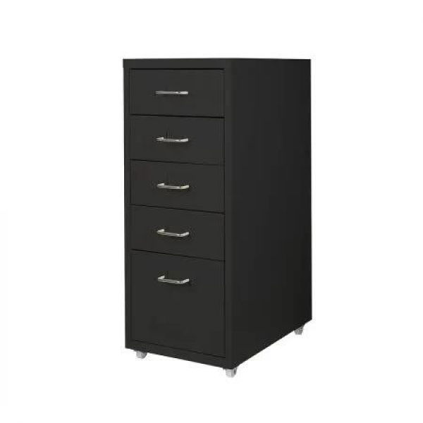 5 Drawer Office Cabinet Drawers Black