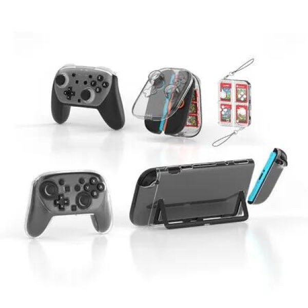 5 In 1 Switch 2 Crystal Case Set Console Pro Controller Ideal For Protecting The Switch NS2 Console And Accessories