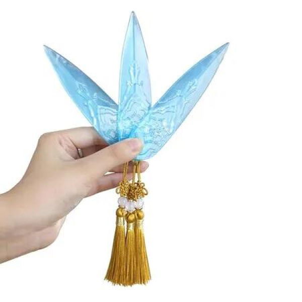 5 Inches Soft Plastic Translucent Dagger Props Safe and Cut Proof for K pop Zoey Cosplay for Fans, Blue