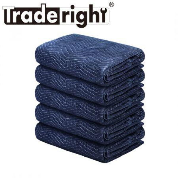 5 PACK Heavy Duty 1.8mx3.4m Quilted Moving Blankets Furniture Removalist Pads