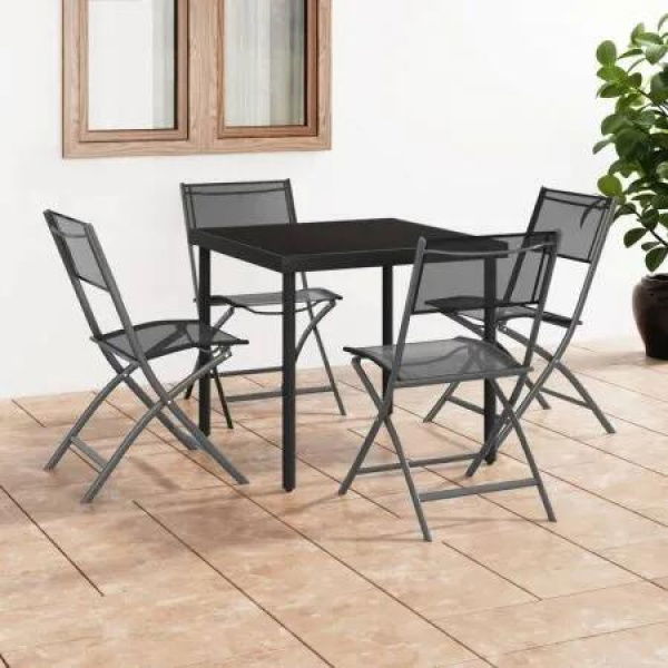 5 Piece Outdoor Dining Set Steel