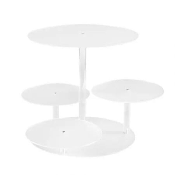 5-Star Chef Cake Stand 5 Tiers Acrylic Holder Display Round Clear Wedding Party