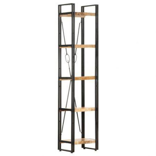 5-Tier Bookcase 40x30x180 cm Solid Mango Wood