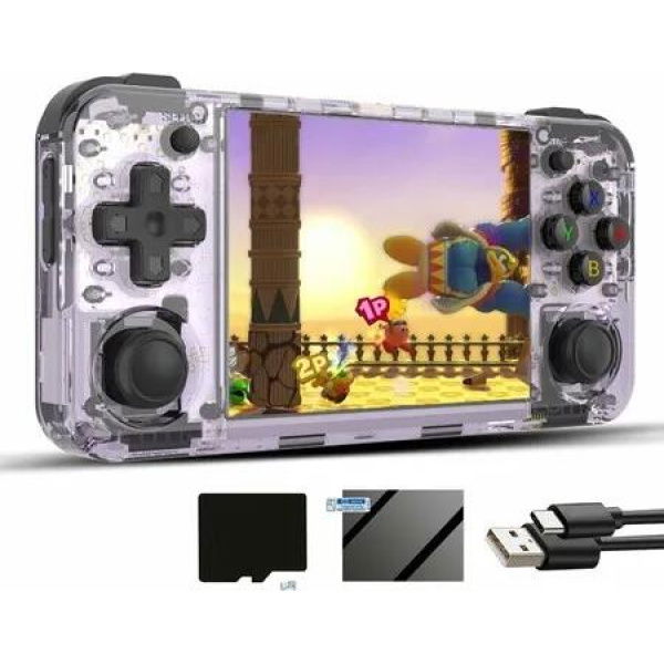 5000+ Classic Games Retro Handheld Game Console Linux System HDMI and TV Output 3.5 Inch IPS Screen 64G TF Card 3300mAh Battery