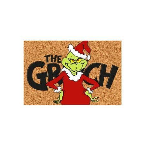 50*80cm Funny Grinch Decor Christmas Door Mat Outdoor Welcome Mat Christmas Carpet Door Mats, Anti-Slip Rug Decorations for Home