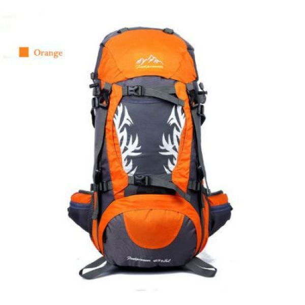 50L Outdoor Backpack Climbing Trekking Bag Travel Rucksack Holiday Bag Orange