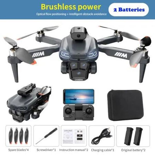 50x Zoom Triple Cameras Optical Flow Positioning Brushless RC Drone GPS Foldable Gyroscope Infrared Obstacle Avoidance Auto Takeoff Gesture Control