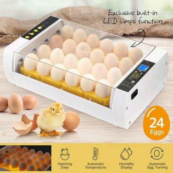 56 Egg Incubator Fully Automatic Turning Chicken Duck Poultry Egg Turner Hatcher